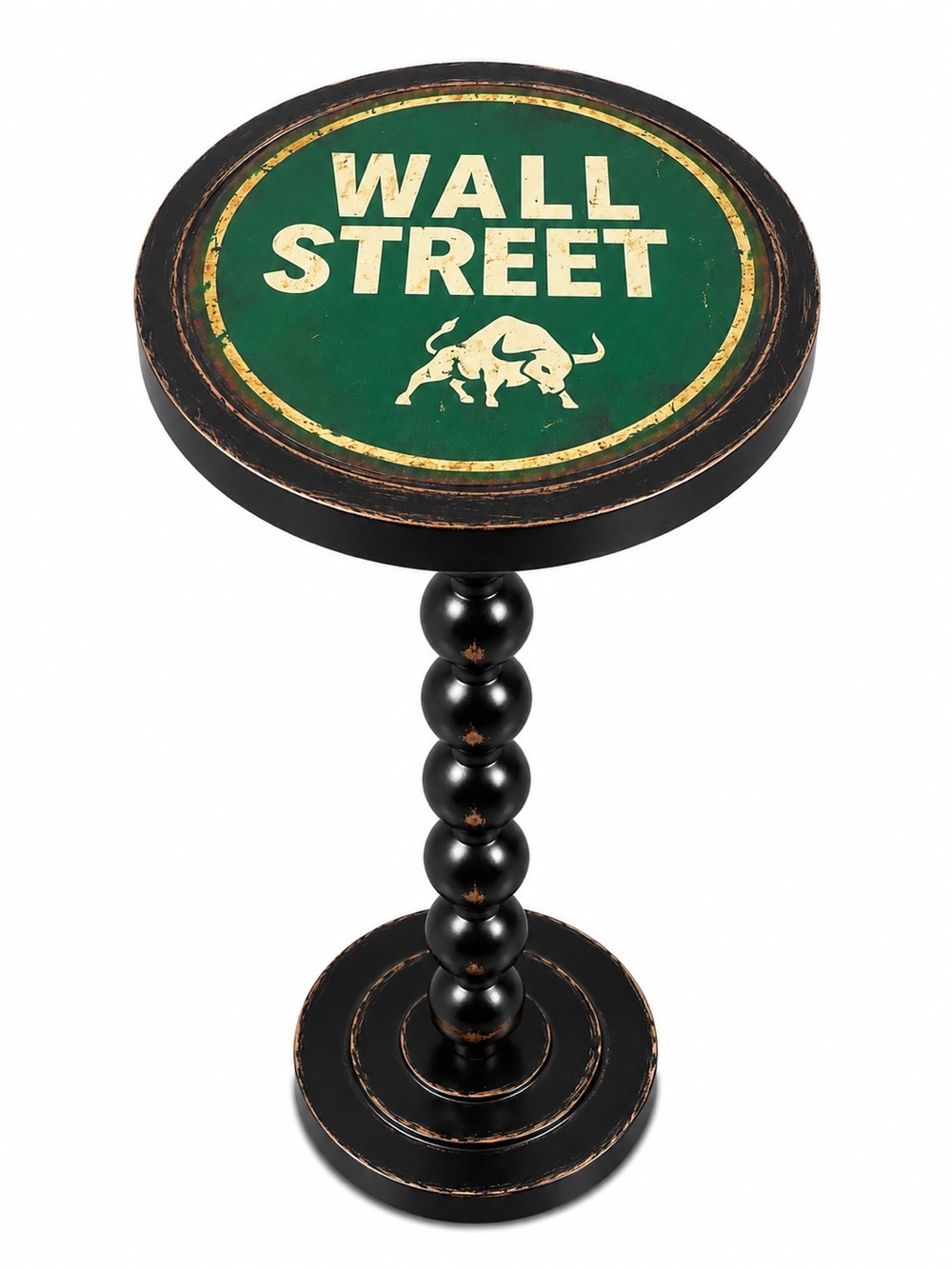 3 Day Sale! Small Drink Table Wall Street, Modern Martini Perch, Small End Table